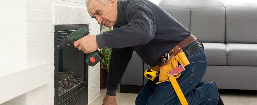 New Indoor Fireplace Installation in Setauket, New York