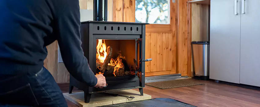 Open Hearth Wood Fireplace Installation in Setauket, NY