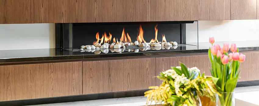 Double-height Fireplace Design Refurbishment in Setauket, New York
