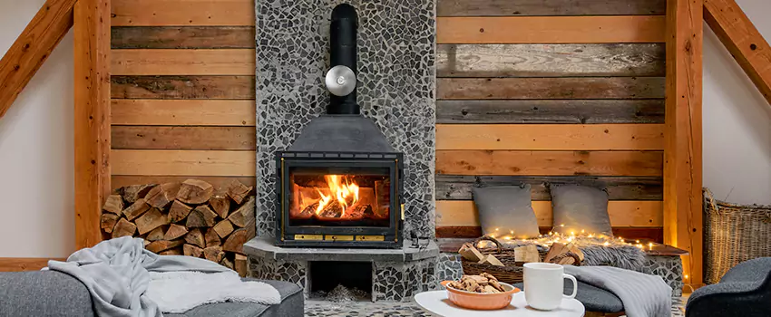 Thelin Hearth Products Direct Vent Gas Stove Fireplace Inspection in Setauket, New York